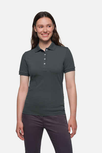 HAKRO Damen Poloshirt Stretch - Anthrazit - 5