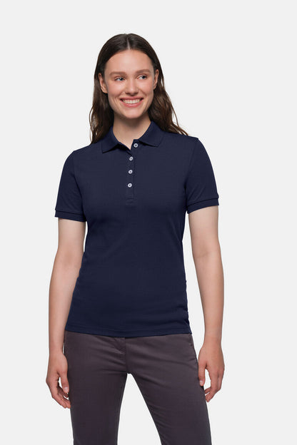 HAKRO Damen Poloshirt Stretch - Tinte - 5