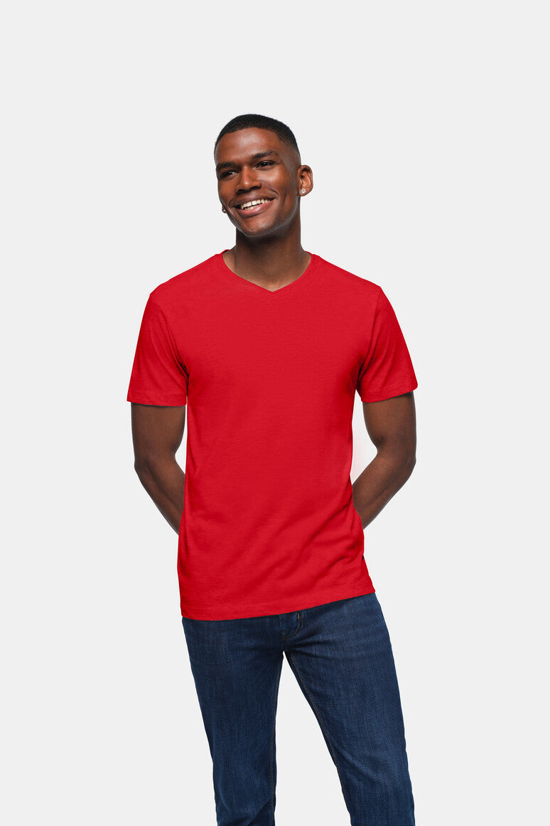 HAKRO V-Shirt Classic - Rot - 5