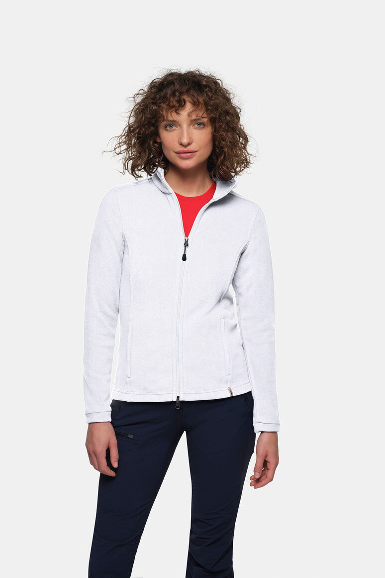 HAKRO Damen Fleecejacke ECO - Weiß - 5