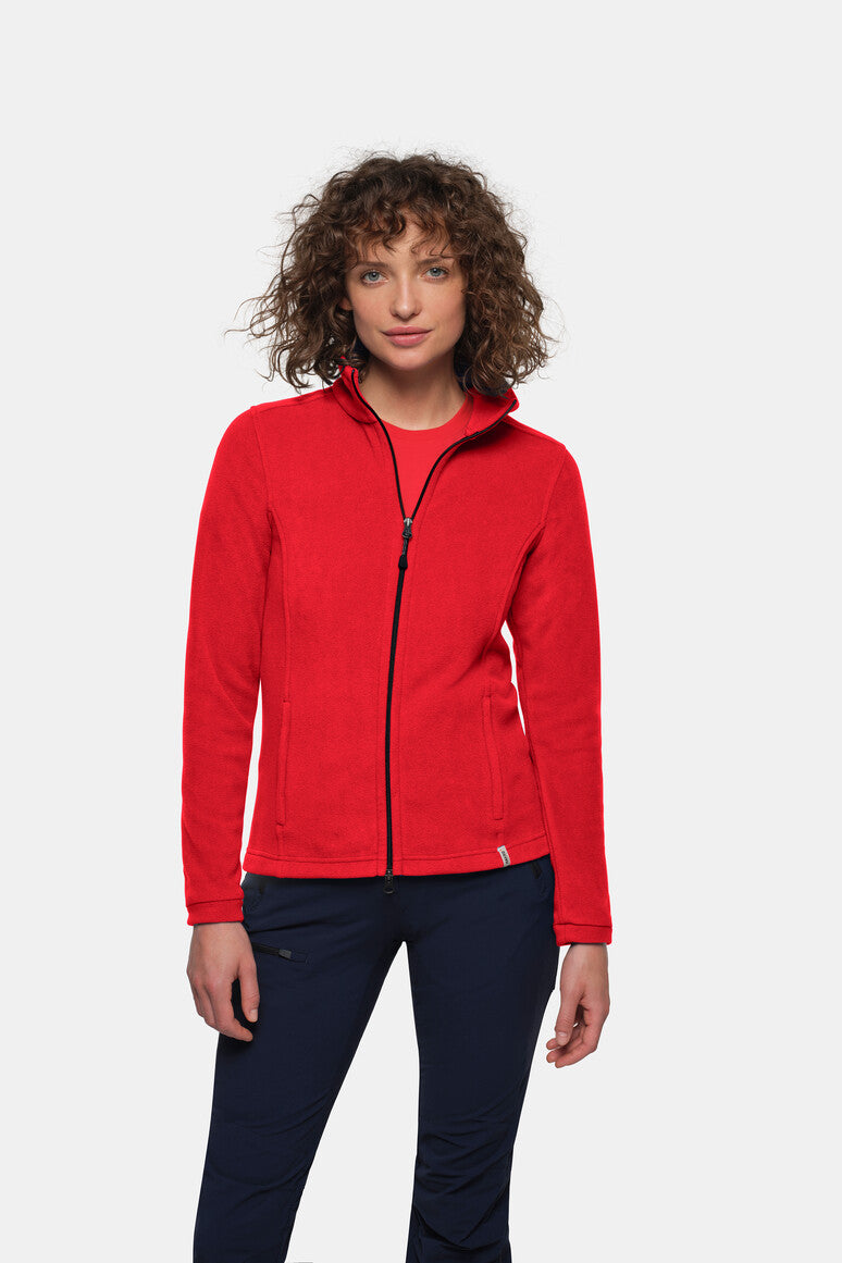 HAKRO Damen Fleecejacke ECO - Rot - 5
