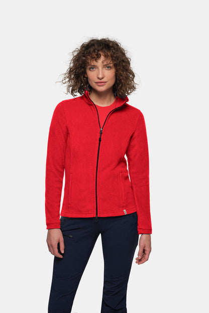 HAKRO Damen Fleecejacke ECO - Rot - 5