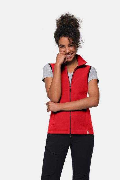HAKRO Damen Fleeceweste ECO - Rot - 5