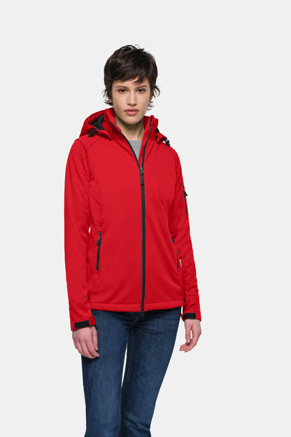 HAKRO Damen Softshelljacke - Rot - 5