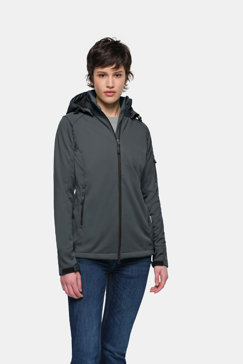 HAKRO Damen Softshelljacke - Anthrazit - 5