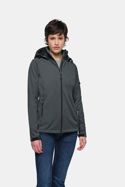 HAKRO Damen Softshelljacke - Anthrazit - 5