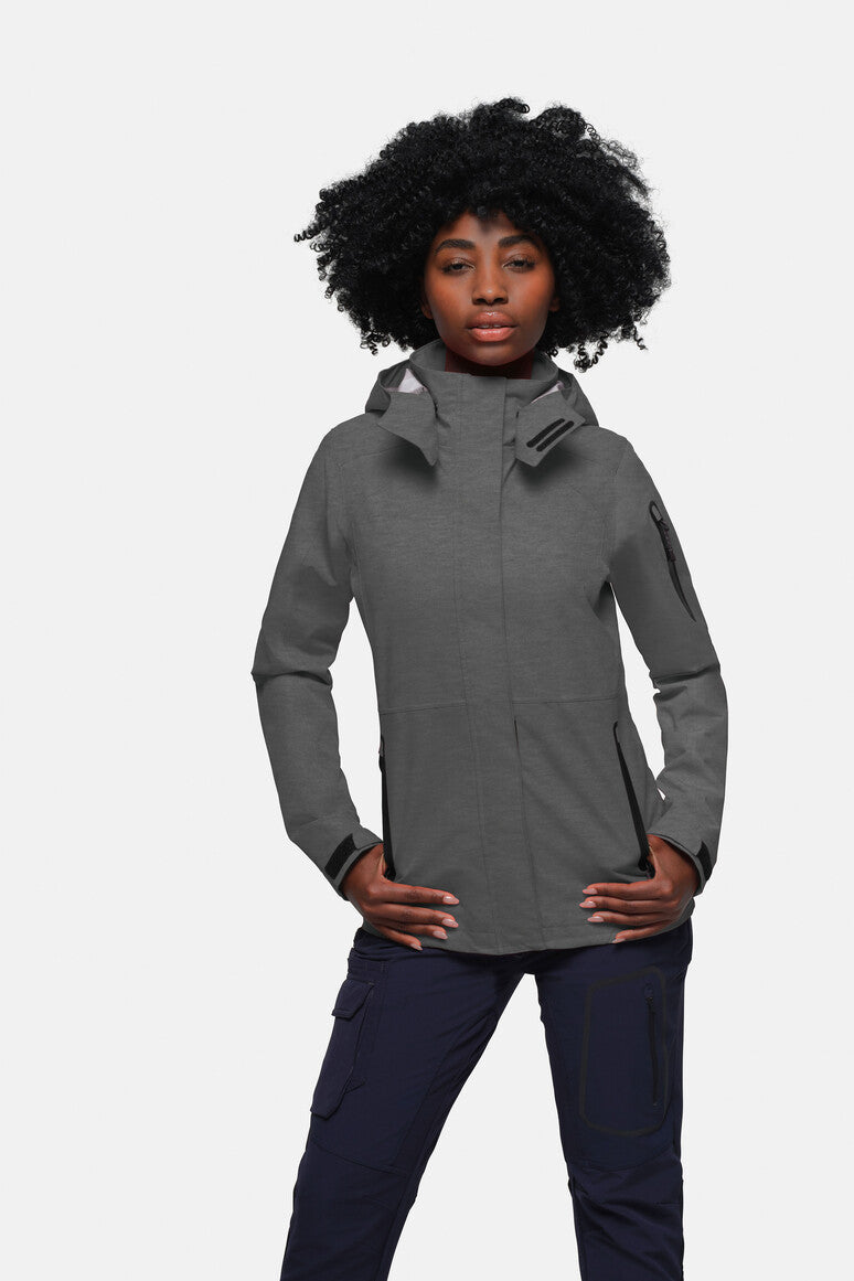 HAKRO Damen Activejacke - Dunkelgrau meliert - 5
