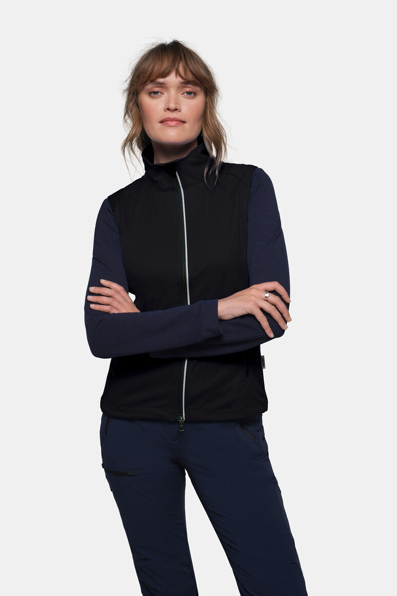 HAKRO Damen Light-Softshellweste - Schwarz - 5