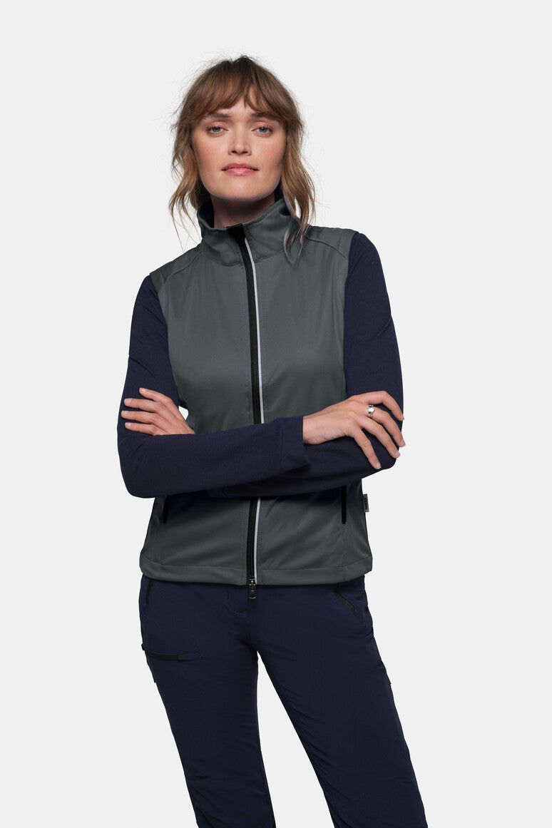 HAKRO Damen Light-Softshellweste - Anthrazit - 5