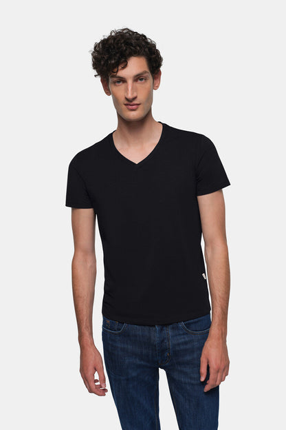 HAKRO V-Shirt Stretch - Schwarz - 5