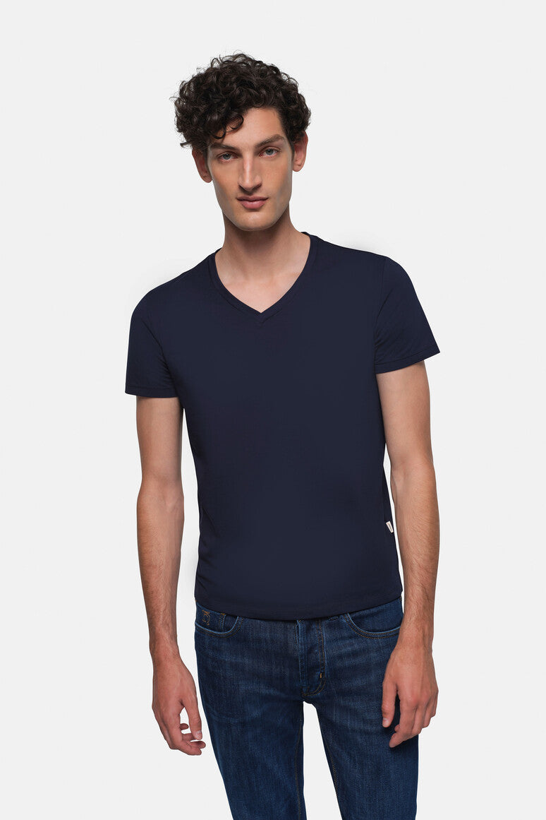 HAKRO V-Shirt Stretch - Tinte - 5