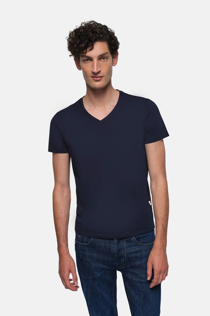 HAKRO V-Shirt Stretch - Tinte - 5