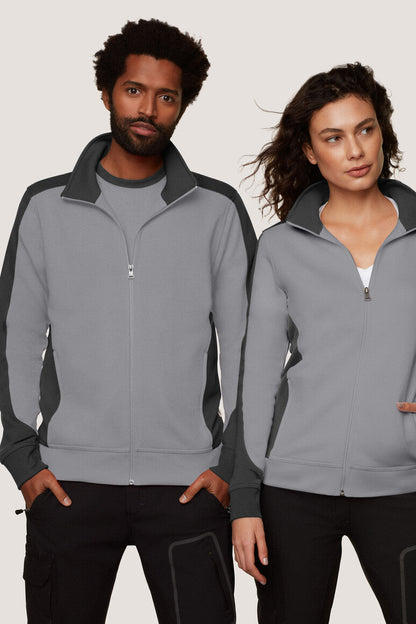 HAKRO Damen Sweatjacke Contrast MIKRALINAR® - Titan/anthrazit - 5