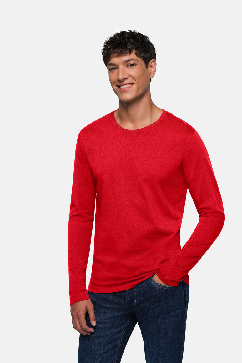HAKRO Longsleeve Heavy - Rot - 5