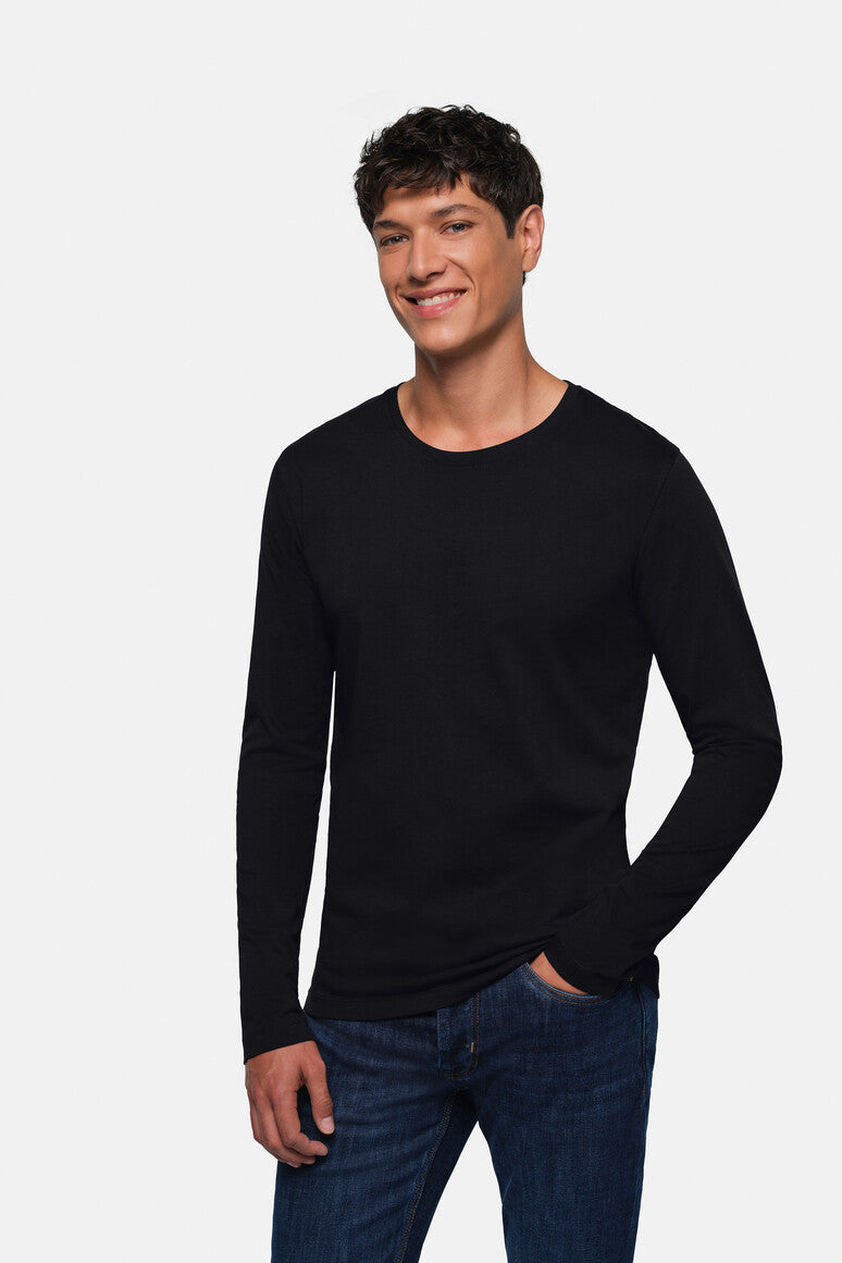 HAKRO Longsleeve Heavy - Schwarz - 5