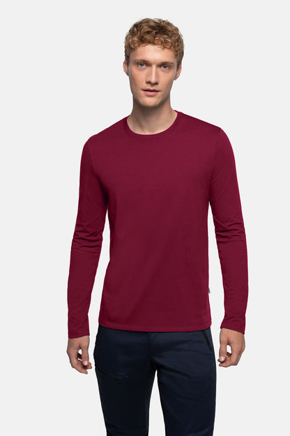 HAKRO Longsleeve MIKRALINAR® - Weinrot - 5