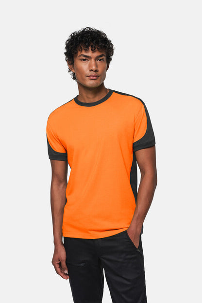 HAKRO T-Shirt Contrast MIKRALINAR® - Orange/anthrazit - 5
