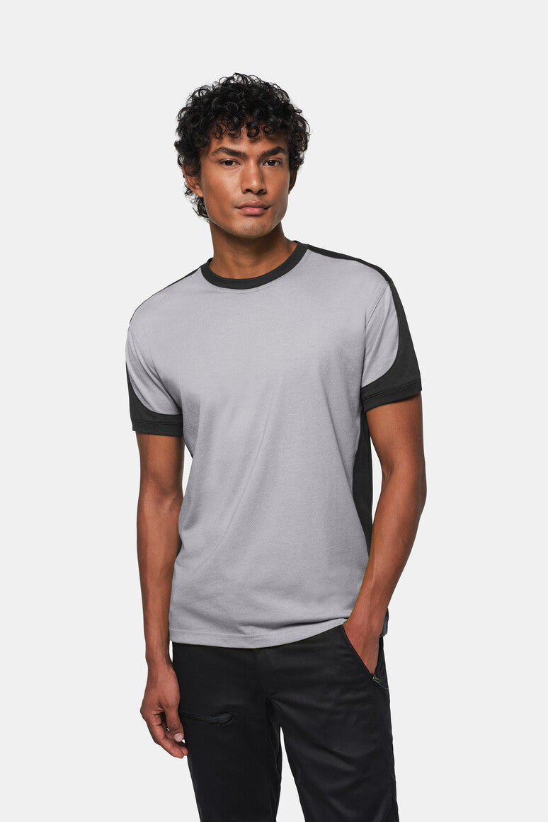 HAKRO T-Shirt Contrast MIKRALINAR® - Titan/anthrazit - 5