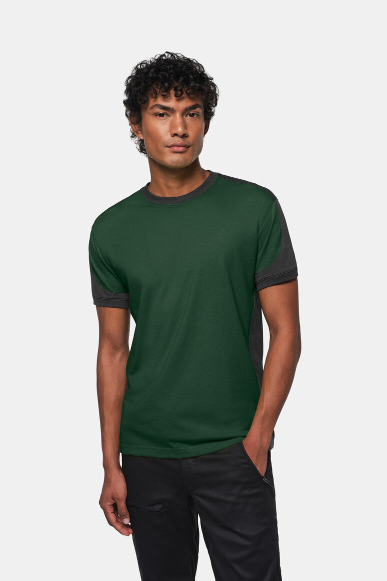 HAKRO T-Shirt Contrast MIKRALINAR® - Tanne/anthrazit - 5