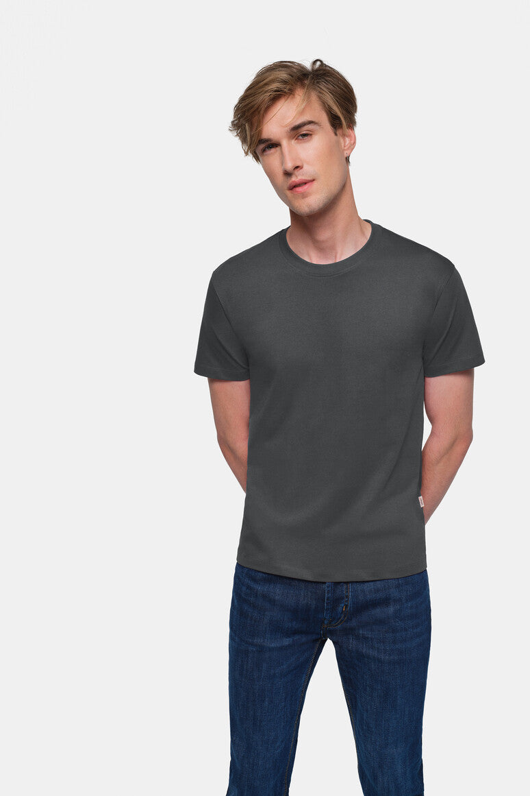 HAKRO T-Shirt Classic - Karbongrau - 5
