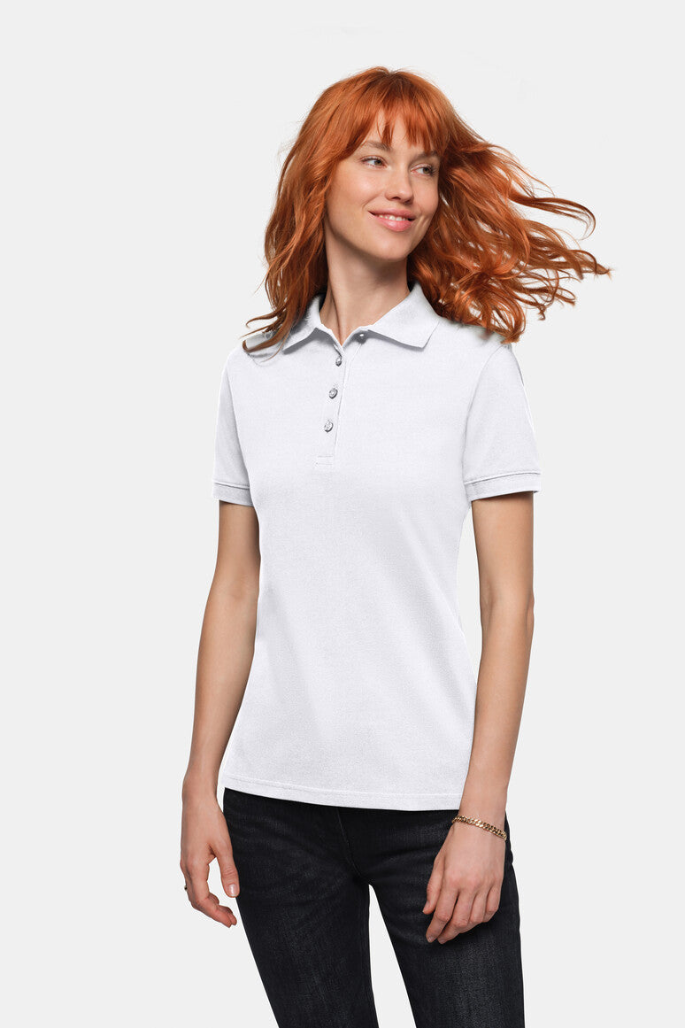 HAKRO Damen Poloshirt Bio-Baumwolle - Weiß - 5