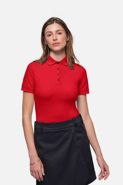 HAKRO Damen Poloshirt MIKRALINAR® ECO - Rot - 5