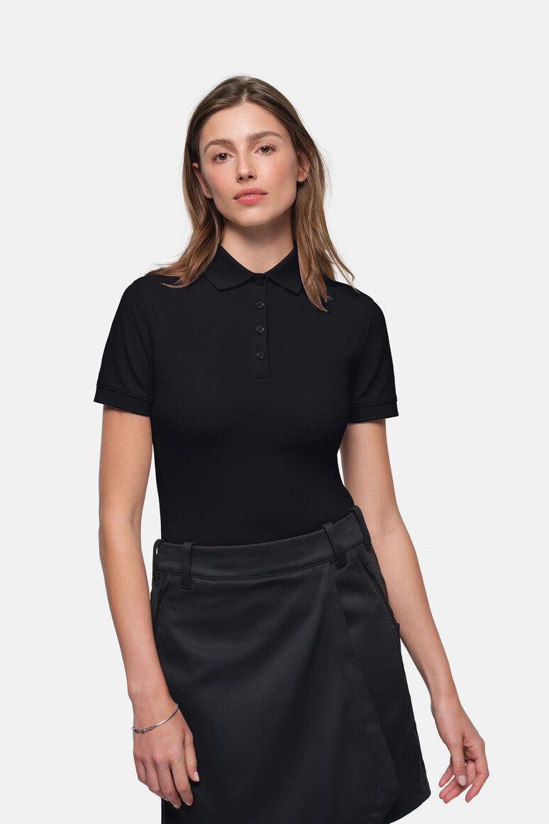 HAKRO Damen Poloshirt MIKRALINAR® ECO - Schwarz - 5