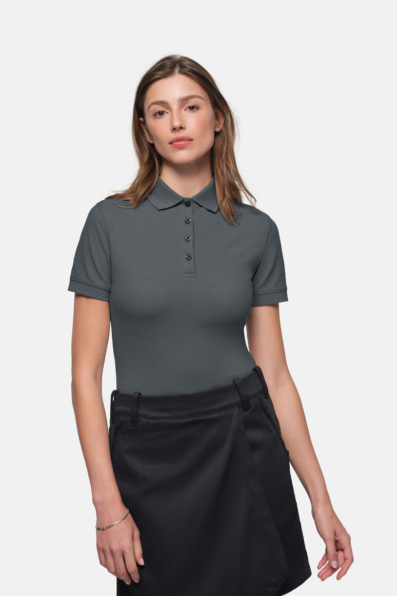 HAKRO Damen Poloshirt MIKRALINAR® ECO - Anthrazit - 5