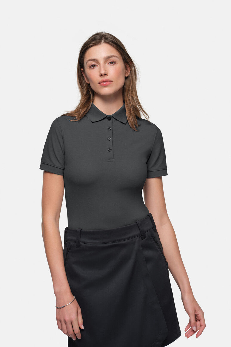 HAKRO Damen Poloshirt MIKRALINAR® ECO - Karbongrau - 5