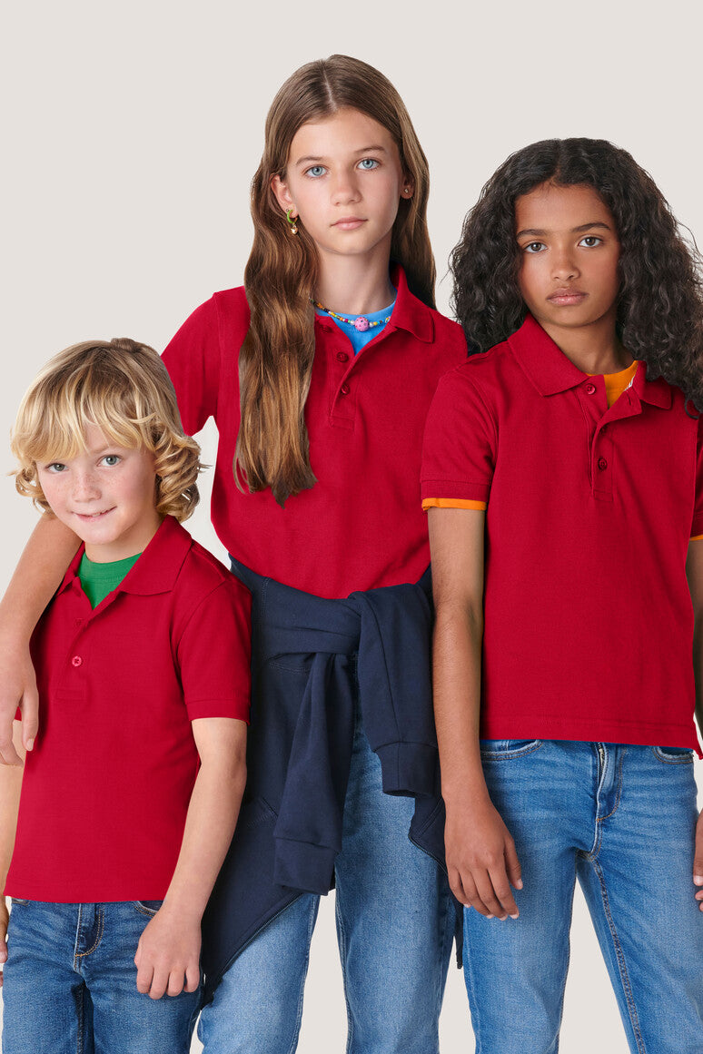 HAKRO Kinder Poloshirt Classic - Rot - 5