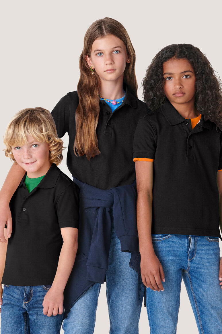 HAKRO Kinder Poloshirt Classic - Schwarz - 5