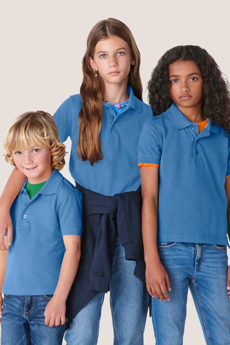 HAKRO Kinder Poloshirt Classic - Malibublau - 5