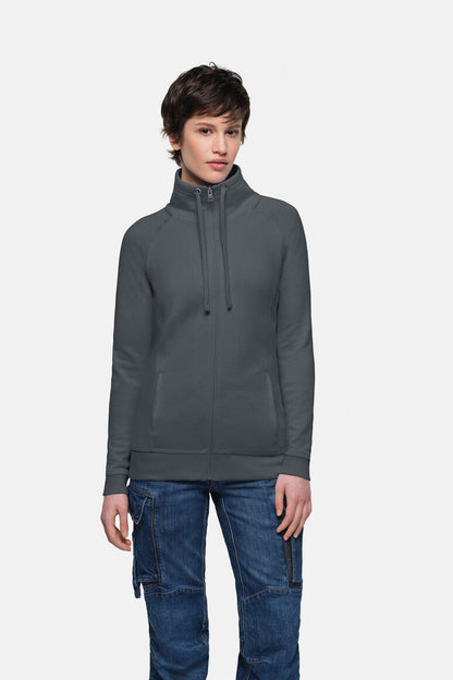 HAKRO Damen Sweatjacke Premium - Anthrazit - 5