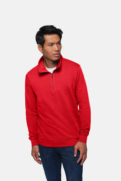 HAKRO Zip-Sweatshirt Premium - Rot - 5