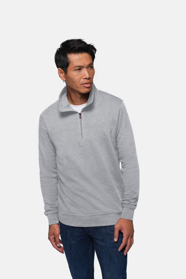HAKRO Zip-Sweatshirt Premium - Grau meliert - 5