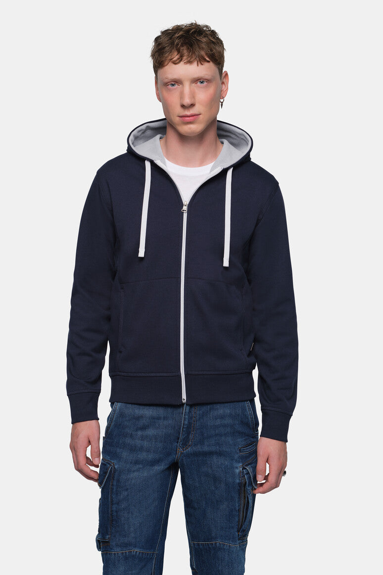 HAKRO Kapuzenjacke Bonded ECO - Tinte/silber - 5