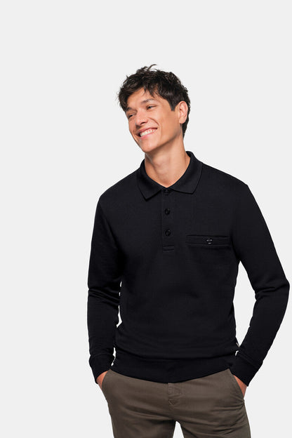 HAKRO Pocket-Sweatshirt Premium - Schwarz - 5