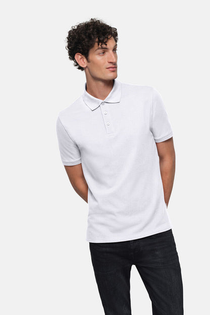 HAKRO Poloshirt Bio-Baumwolle - Weiß - 5