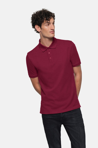 HAKRO Poloshirt Bio-Baumwolle - Weinrot - 5