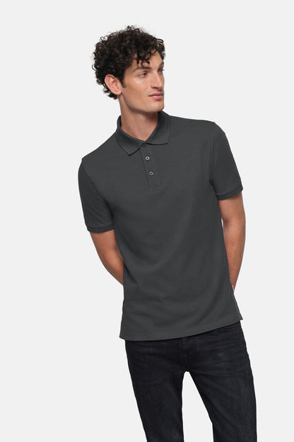 HAKRO Poloshirt Bio-Baumwolle - Karbongrau - 5