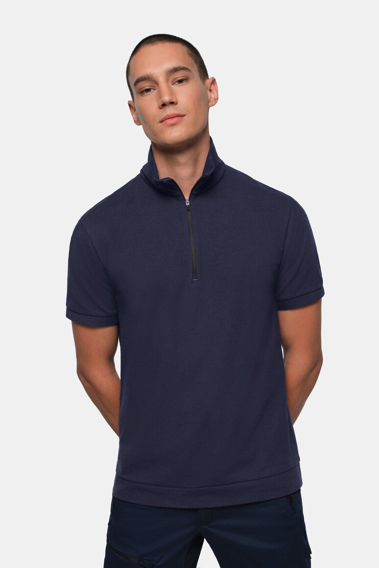 HAKRO Zip-Shirt Piqué MIKRALINAR® ECO - Tinte - 5