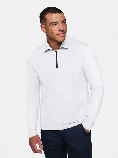 HAKRO Zip-Longsleeve Piqué MIKRALINAR® ECO - Weiß - 5
