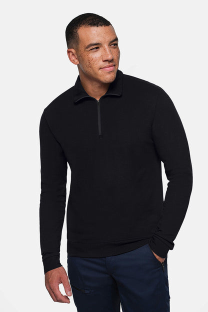 HAKRO Zip-Longsleeve Piqué MIKRALINAR® ECO - Schwarz - 5