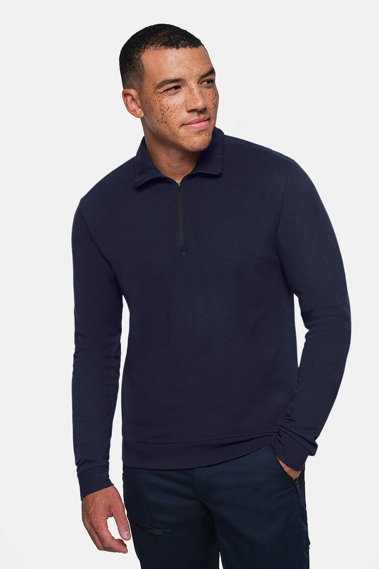 HAKRO Zip-Longsleeve Piqué MIKRALINAR® ECO - Tinte - 5