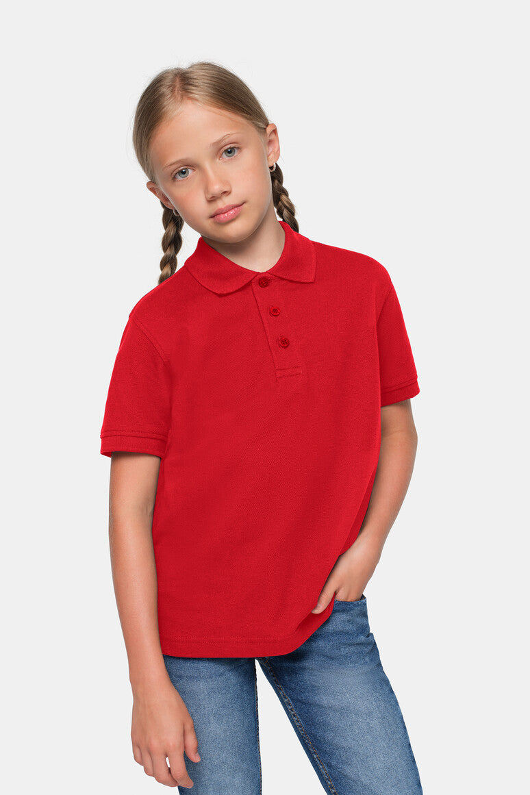 HAKRO Kinder Poloshirt Bio-Baumwolle - Rot - 5