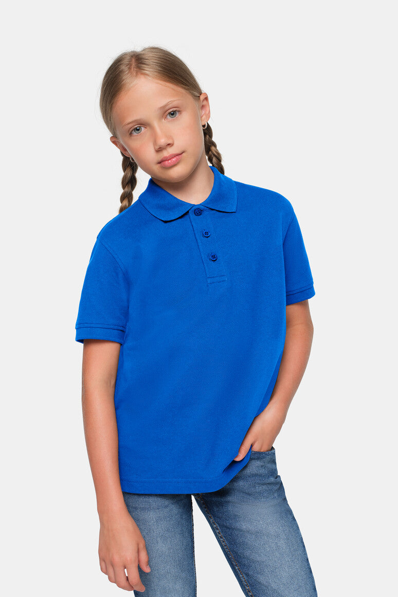 HAKRO Kinder Poloshirt Bio-Baumwolle - Royalblau - 5