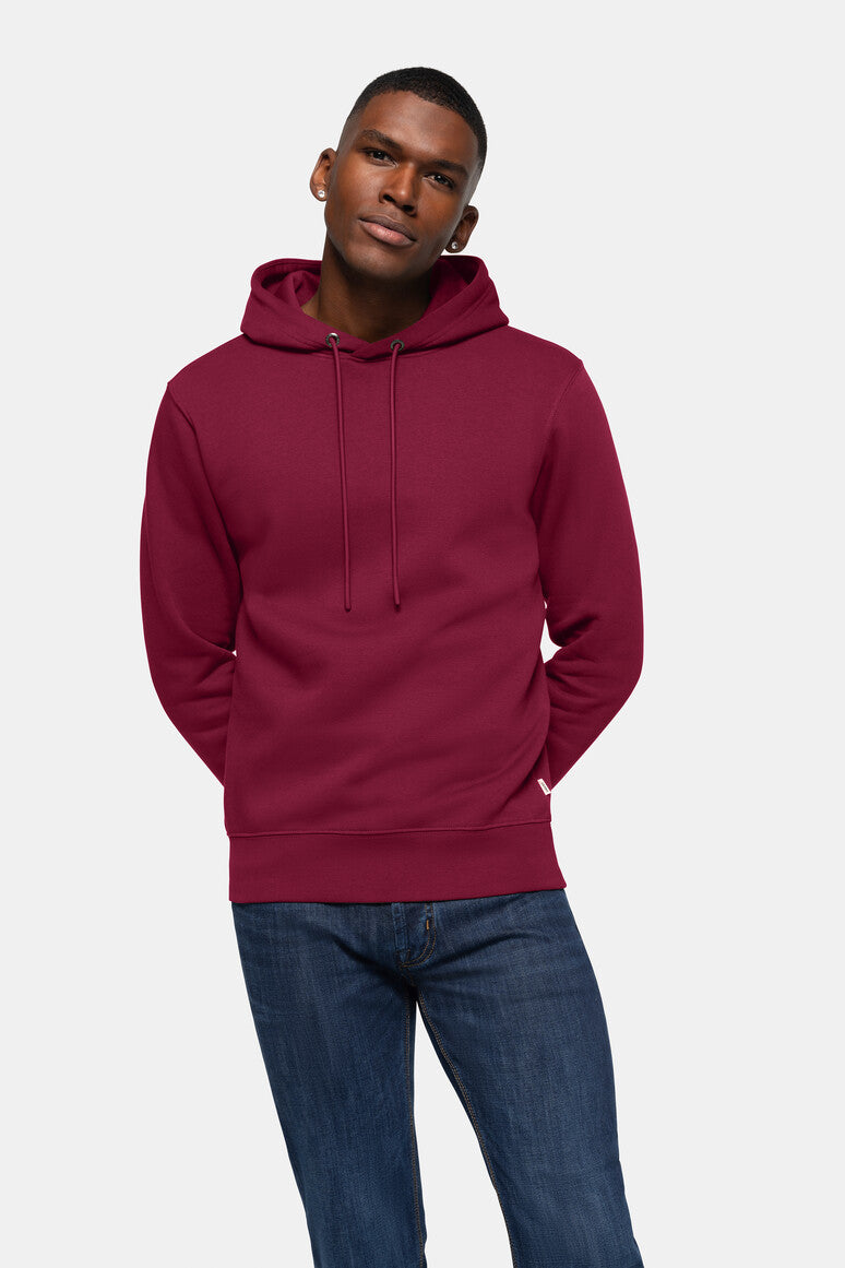 HAKRO Kapuzen-Sweatshirt Bio-Baumwolle - Weinrot - 5