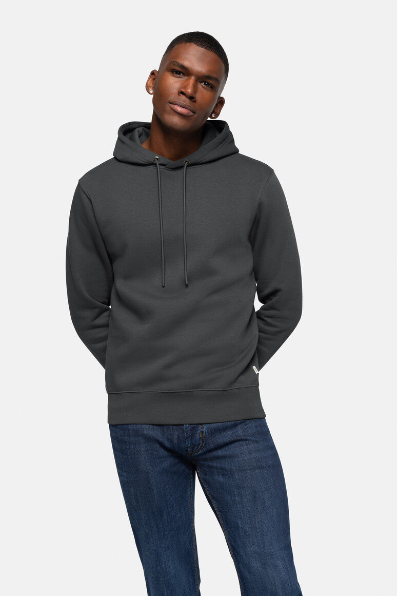 HAKRO Kapuzen-Sweatshirt Bio-Baumwolle - Karbongrau - 5