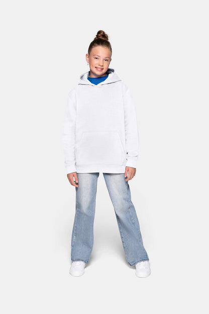 HAKRO Kinder Kapuzen-Sweatshirt Bio-Baumwolle - Weiß - 5