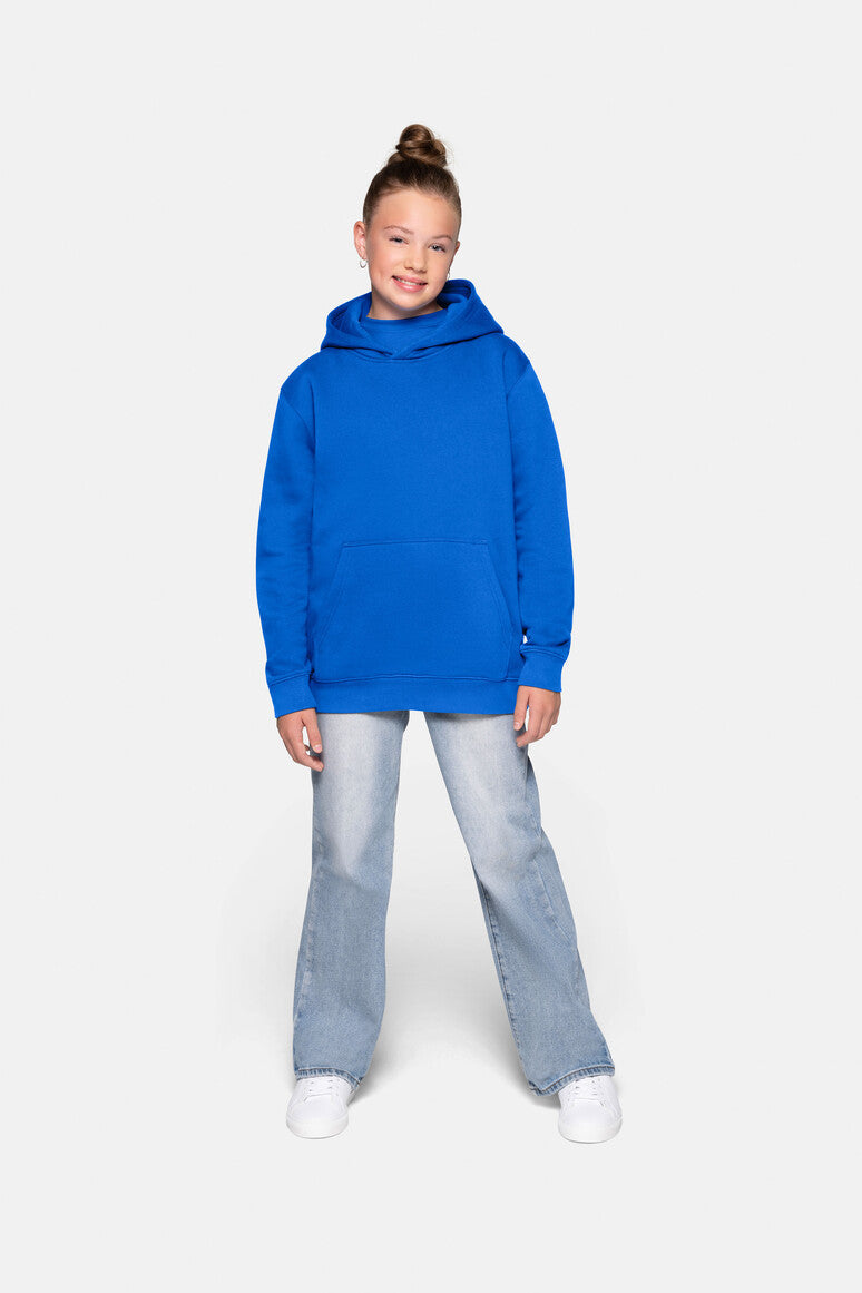 HAKRO Kinder Kapuzen-Sweatshirt Bio-Baumwolle - Royalblau - 5